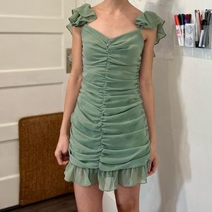 Cute Ruffled Bodycon Dress